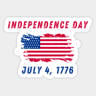 Independence Day July 4th Sticker